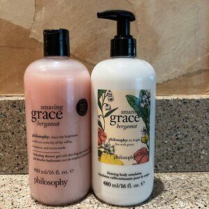 Philosophy Amazing Grace Bergamot Shower Gel and Body Lotion!! NEW!